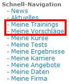 Meine Trainings